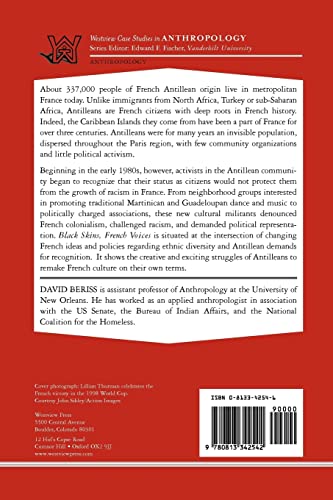 Black Skins, French Voices: Caribbean Ethnicity And Activism In Urban France (Case Studies in Anthropology),Used