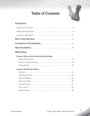 Math Games: SkillBased Practice for Sixth Grade,Used