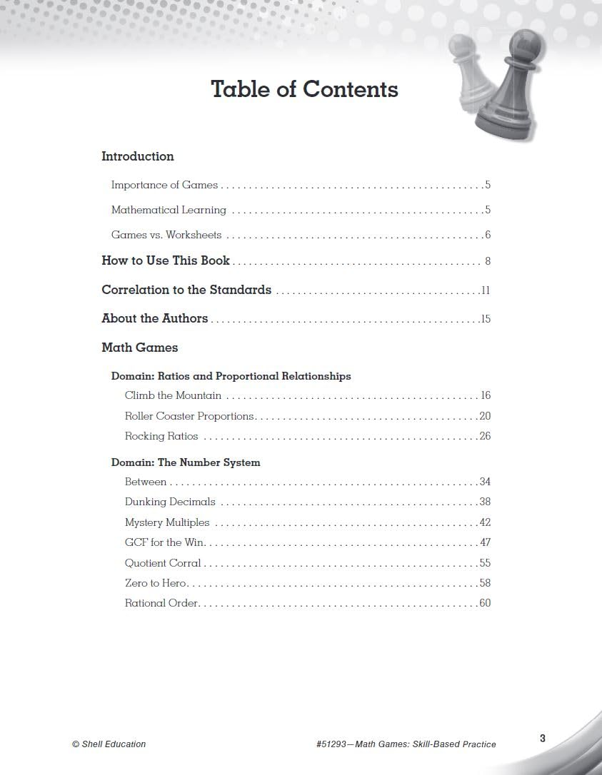 Math Games: SkillBased Practice for Sixth Grade,Used