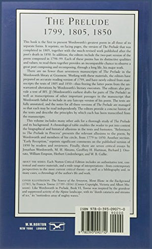 The Prelude: 1799, 1805, 1850 (First Edition) (Norton Critical Editions),New