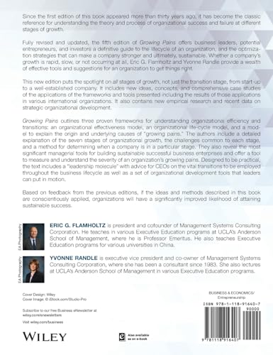 Growing Pains: Building Sustainably Successful Organizations,Used