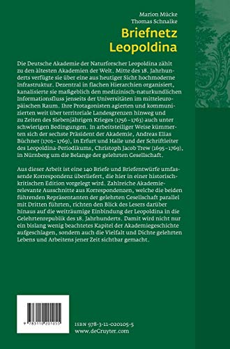 Briefnetz Leopoldina: Die Korrespondenz der Deutschen Akademie der Naturforscher um 1750 (German Edition),Used
