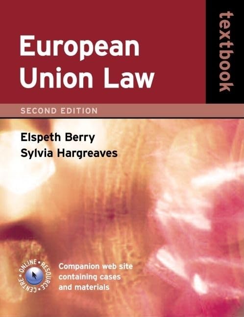 European Union Law Textbook,Used