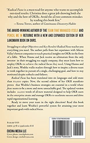 Radical Focus: Achieving Your Most Important Goals with Objectives and Key Results (Empowered Teams),Used