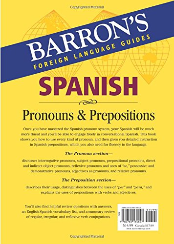 Spanish Pronouns And Prepositions (Barron'S Foreign Language Guides),Used