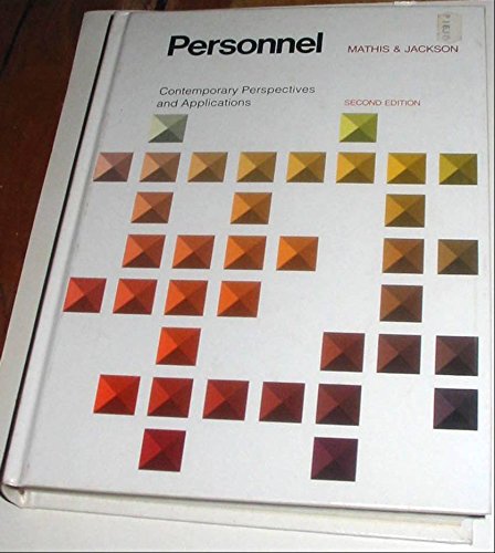Personnel: Contemporary perspectives and applications (The West series in management),Used