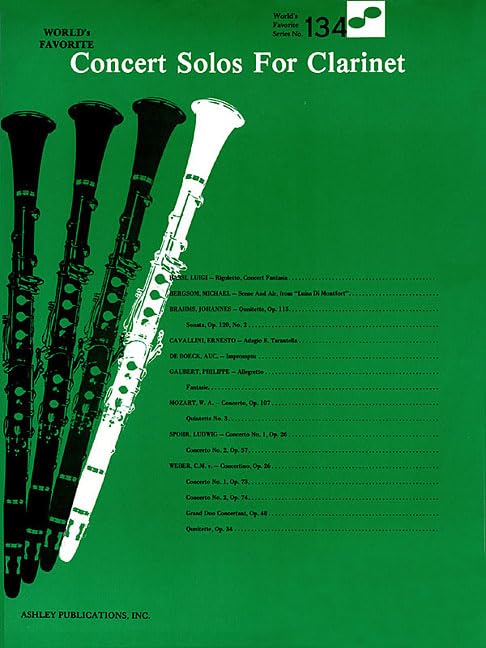 Concert Solos For Clarinet: World'S Favorite Series #134 (World'S Favorite, 134),New