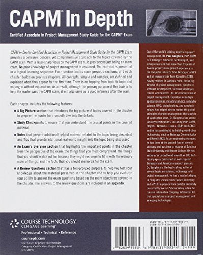 CAPM In Depth: Certified Associate in Project Management Study Guide for the CAPM Exam,Used