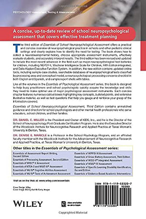 Essentials of School Neuropsychological Assessment (Essentials of Psychological Assessment),Used