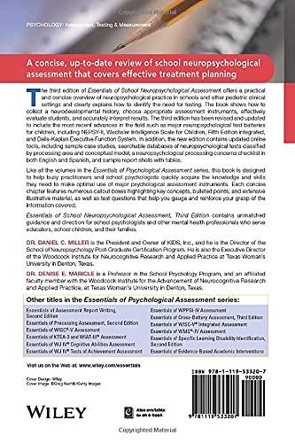 Essentials of School Neuropsychological Assessment (Essentials of Psychological Assessment),Used