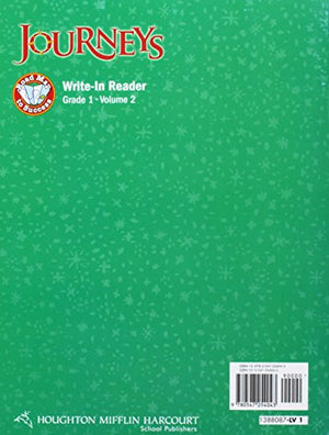 Journeys, Tier 2 Write Reader Level 1: Houghton Mifflin Harcourt Journeys,Used