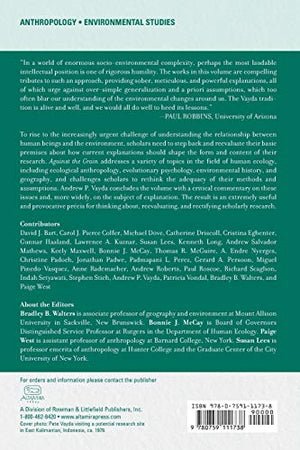 Against The Grain: The Vayda Tradition In Human Ecology And Ecological Anthropology,New