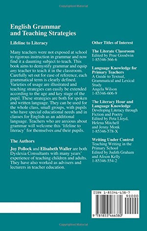 English Grammar and Teaching Strategies: Lifeline to Literacy,Used