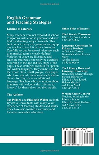 English Grammar and Teaching Strategies: Lifeline to Literacy,Used