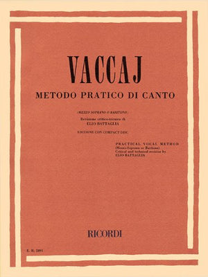 Metodo Practico: MezzoSoprano/Baritone  Book/CD,Used