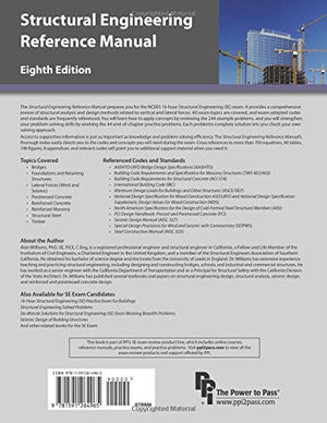 Structural Engineering Reference Manual, 8th Ed,Used