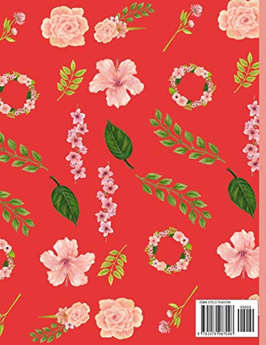 Sketchbook: Pink Garden Floral Sketch paper to draw, and sketch in 120 pages (8.5x11 Inch).,Used