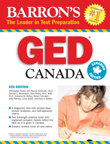 Barron's GED Canada: High School Equivalency Exam,Used