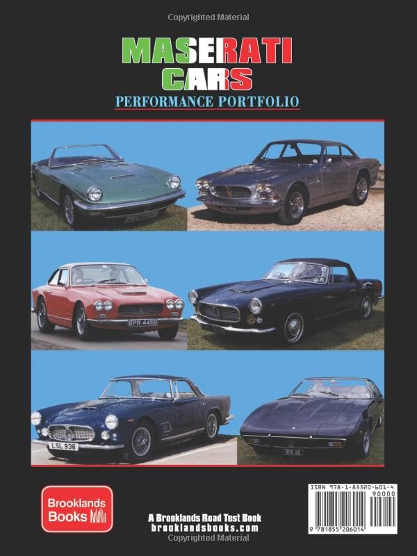 MASERATI PERFORMANCE PORTFOLIO 19571970: Road Test Book,Used
