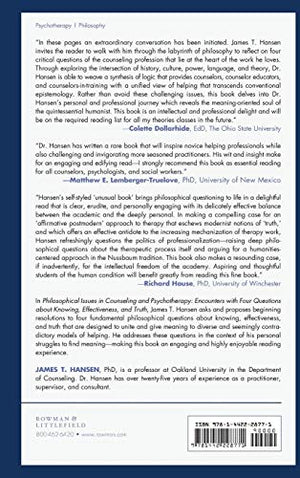 Philosophical Issues in Counseling and Psychotherapy: Encounters with Four Questions about Knowing, Effectiveness, and Truth,Used