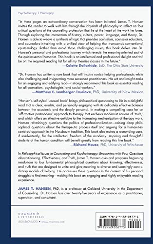 Philosophical Issues in Counseling and Psychotherapy: Encounters with Four Questions about Knowing, Effectiveness, and Truth,Used