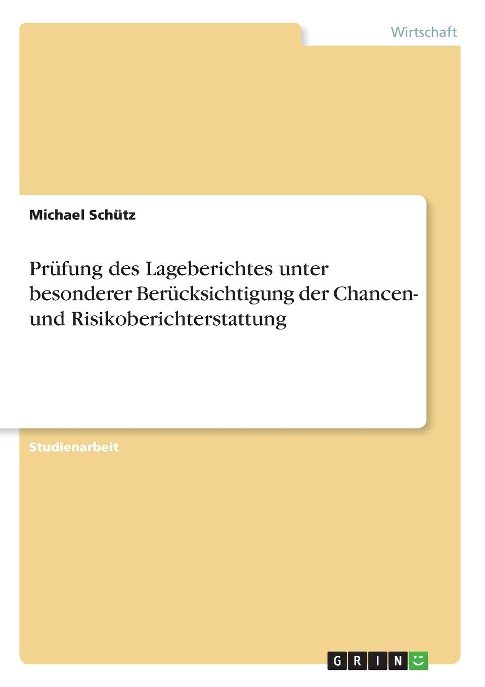Prfung des Lageberichtes unter besonderer Bercksichtigung der Chancen und Risikoberichterstattung (German Edition),Used