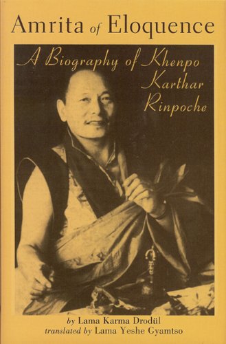 Amrita of Eloquence: A Biography of Khenpo Karthar Rinpoche,Used