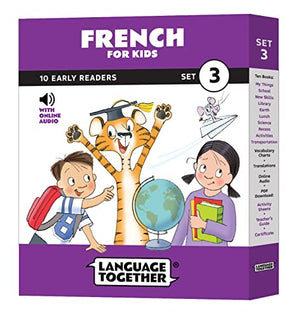 French For Kids Set 3: Beginner Reader Box Set  10 Reader Books With Online Audio  School Day Words & More Early Learning In Fr
