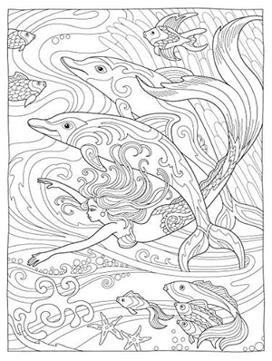 Creative Haven Magnificent Mermaids Coloring Book (Adult Coloring Books: Fantasy)