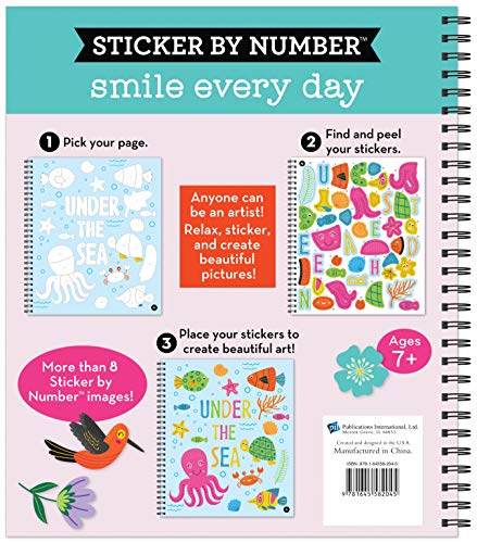 Brain Games  Sticker by Number: Smile Every Day,New
