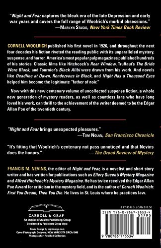 Night And Fear: A Centenary Collection Of Stories,Used