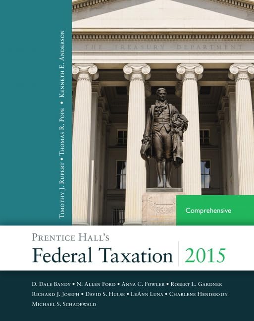Prentice Hall's Federal Taxation 2015 Comprehensive (28th Edition),Used