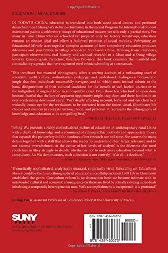 Fabricating an Educational Miracle: Compulsory Schooling Meets Ethnic Rural Development in Southwest China,Used