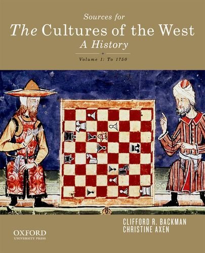 Sources for The Cultures of the West: A History, Vol. 1,Used