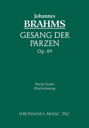 Geang Der Parzen, Op. 89  Vocal Score (German Edition),Used