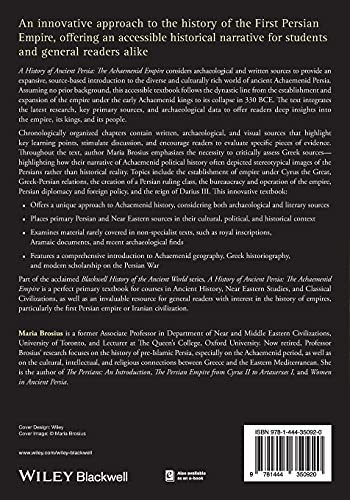 A History of Ancient Persia  The AchaemenidEmpire (Blackwell History of the Ancient World),Used