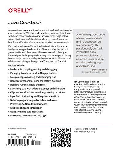 Java Cookbook: Problems and Solutions for Java Developers,Used