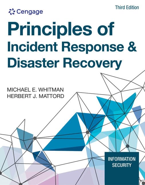 Principles Of Incident Response & Disaster Recovery (Mindtap Course List),New
