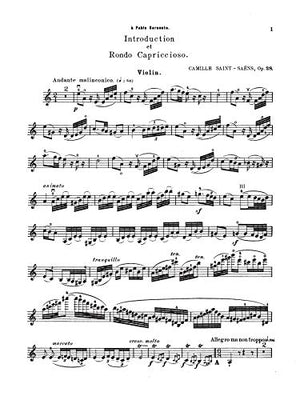 Introduction and Rondo Capriccioso, Opus 28: For Violin and Piano (Kalmus Edition),Used