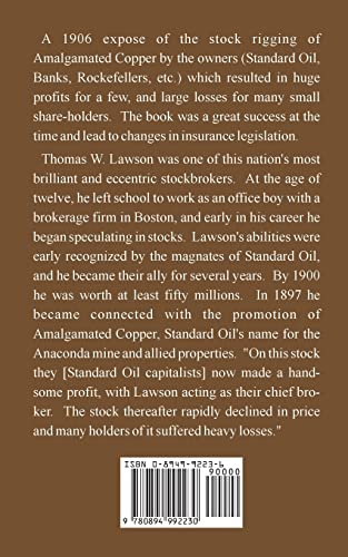 Frenzied Finance: The Crime of Amalgamated,Used