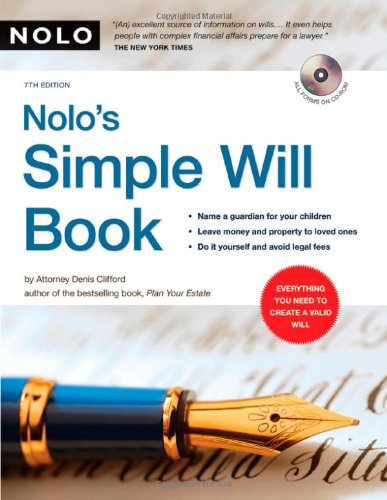 Nolo's Simple Will Book,Used