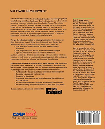 The Unified Process Inception Phase : Best Practices for Implementing the UP,Used