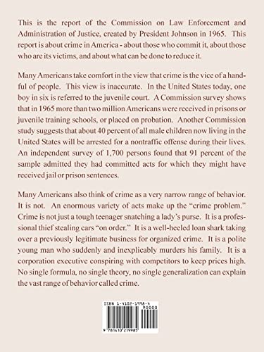 The Challenge of Crime in a Free Society,Used