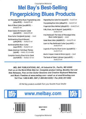 Mel Bay Complete Country Blues Guitar Book & CD Set - Essential Guide for Guitarists