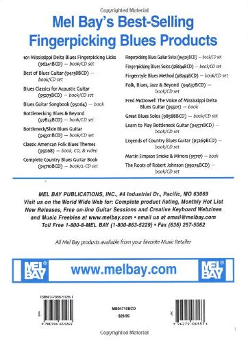 Mel Bay Complete Country Blues Guitar Book & CD Set - Essential Guide for Guitarists