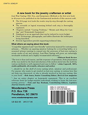 LostWax Casting: Old, New, and Inexpensive Methods,New