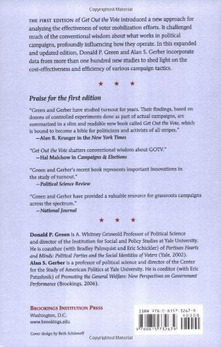 Get Out the Vote: How to Increase Voter Turnout, 2nd Edition,Used