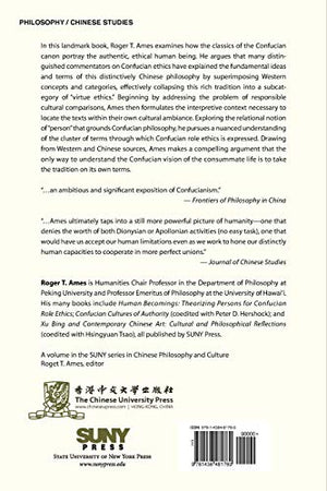 Confucian Role Ethics (Suny Series in Chinese Philosophy and Culture),Used