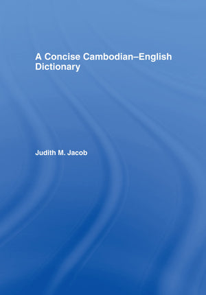 A Concise Cambodianenglish Dictionary,Used