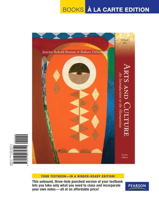 Arts and Culture: An Introduction to the Humanities, Volume 2 (Books a la Carte),Used